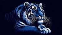 Tiger royal blue