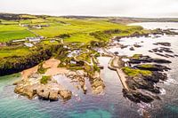 Ballintoy Harbour aus der Luft