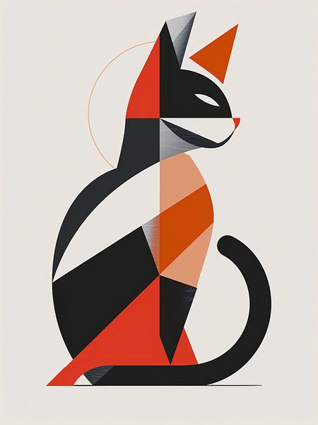 Geometrische Katze von haroulita