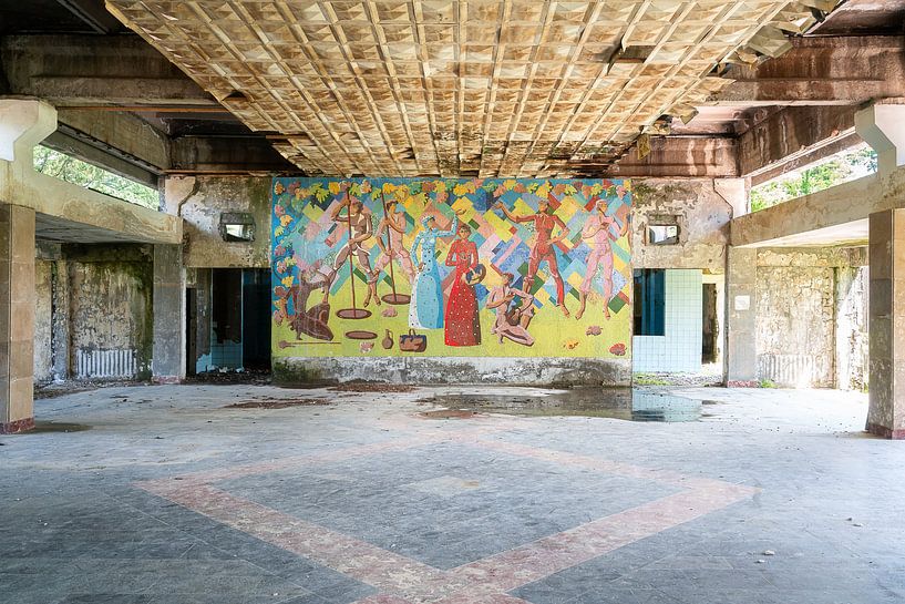 Abandoned Mural in Decay. by Roman Robroek - Photos of Abandoned Buildings