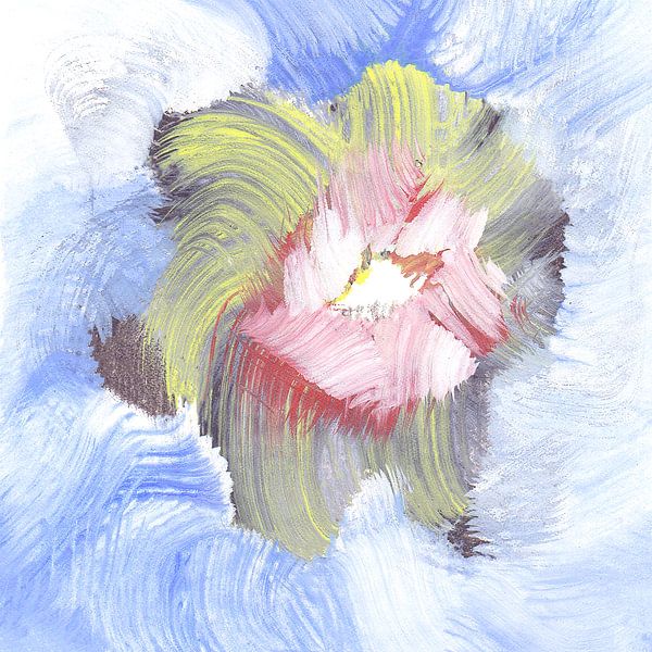 EH PAINTING ART 1996 #0475 Water Lily Softone by Willem Hartgers