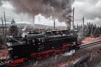 Dampflokomotive Harz Duisland Herbst