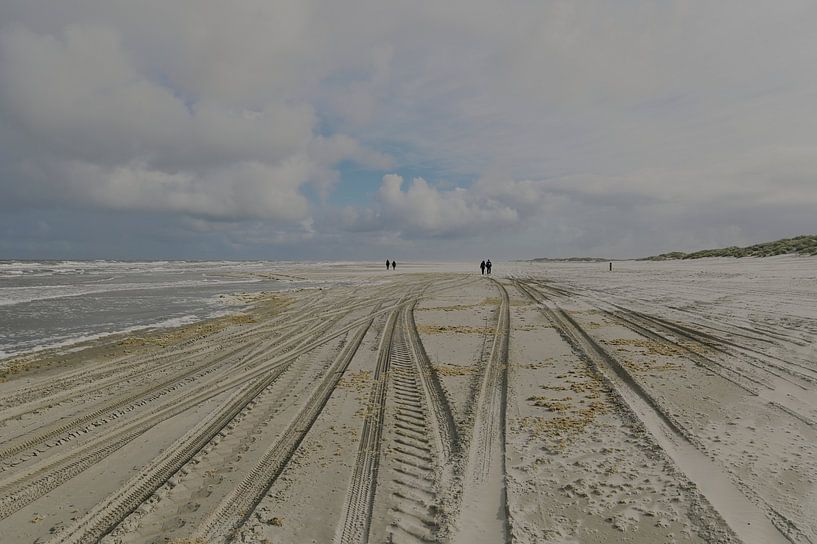 Spuren im Sand von Hilde Remerie Fotografie und digitale Kunst