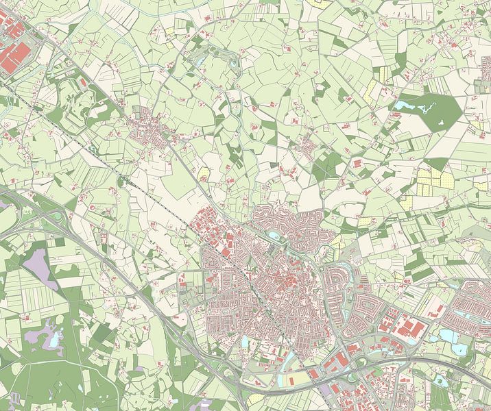 Karte von Borne von Rebel Ontwerp