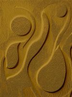 Relief Art: Dance in Tuscan Gold (Flexa colour palette 2025)
