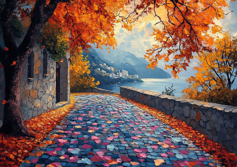 Pathway of Colorful Whispers by Abstract Painting