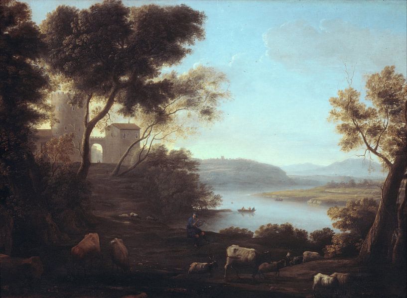 Pastoral Landscape: The Roman Campagna, Claude Lorraine by Masterful Masters