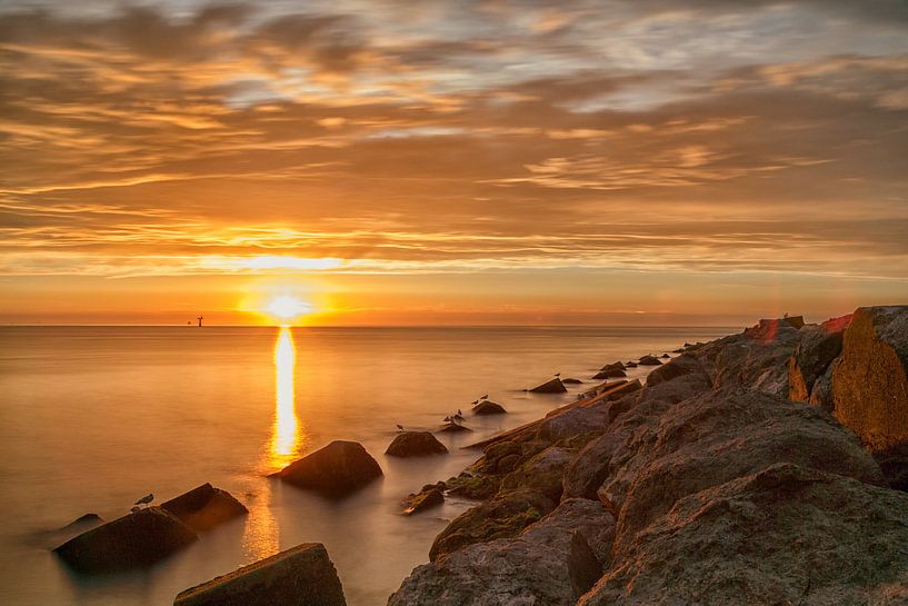 Zonsondergang aan de Noordzee par Menno Schaefer
