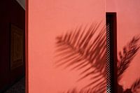 Terracotta wall at Le Jardin Secret in Marrakech