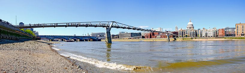 Themse mit Millenium bridge par Leopold Brix