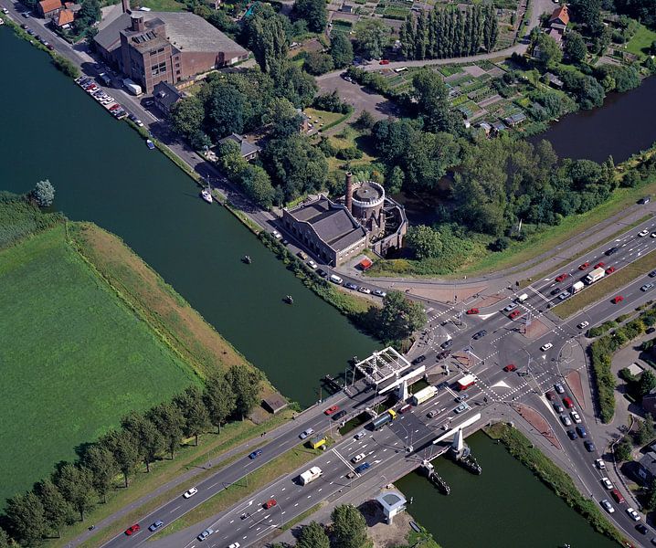 1992: Historische Luftaufnahme des Cruquius-Museums von Frans Rombout