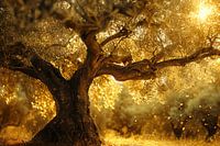 Night trees at starry night