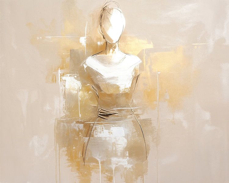 Golden Woman | Golden Grace by Wonderful Art