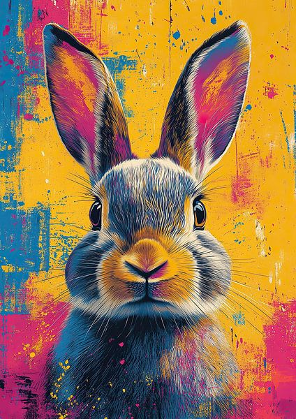 Kaninchen - Pop Art von Niklas Maximilian