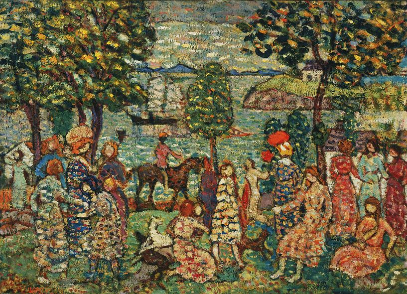 Maurice Prendergast-Fantasie von finemasterpiece