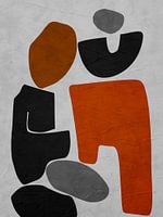 Organic abstract art - earthy tones