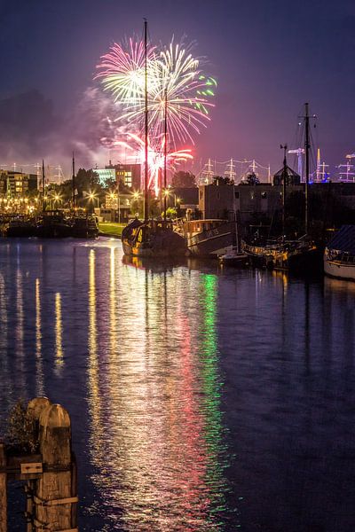 Vuurwerk Delfsail Delfzijl van R Smallenbroek