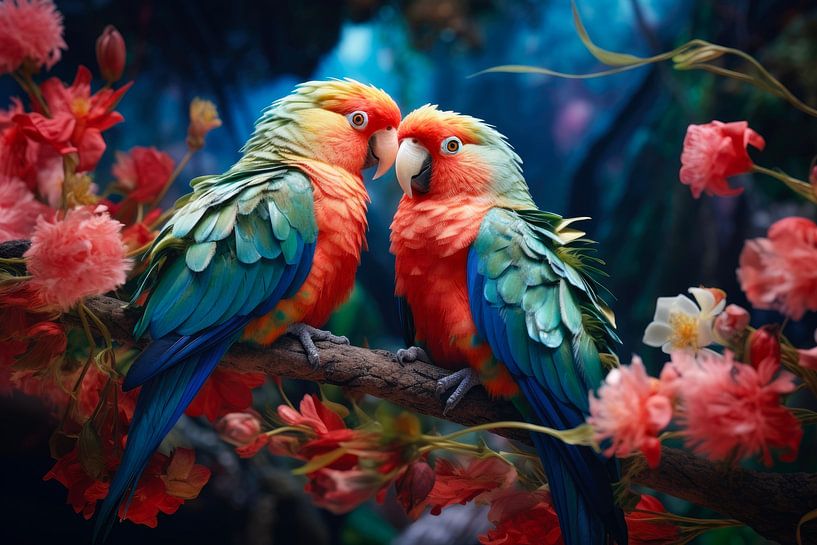 Perroquet - oiseau par Joriali photographie et peintures