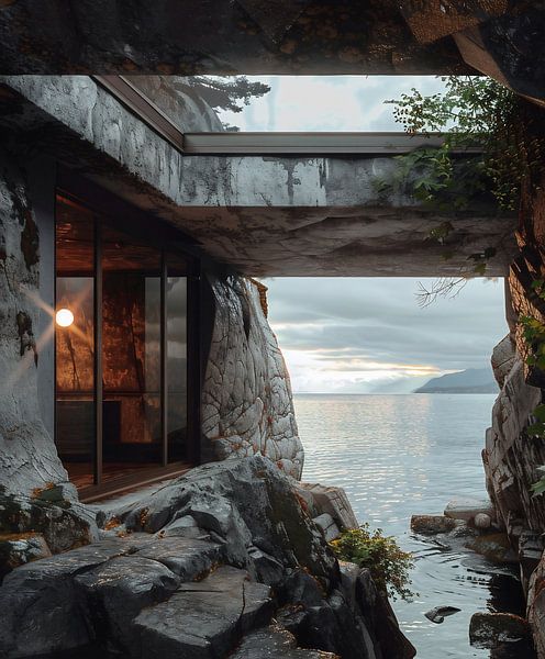 Wohnen an der Küste von fernlichtsicht