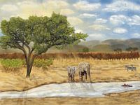 Natuurrijk Tableau: Bij de Waterplas