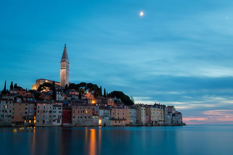 Rovinj at sunset by Marly Tijhaar
