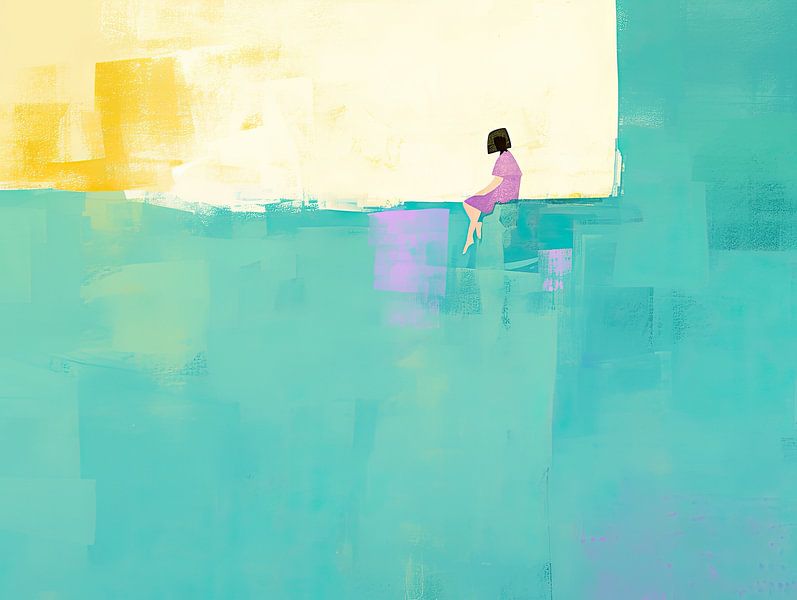 Modern mit Mann von ARTEO Gemälde