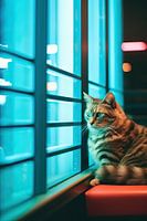 Cat waiting in the window