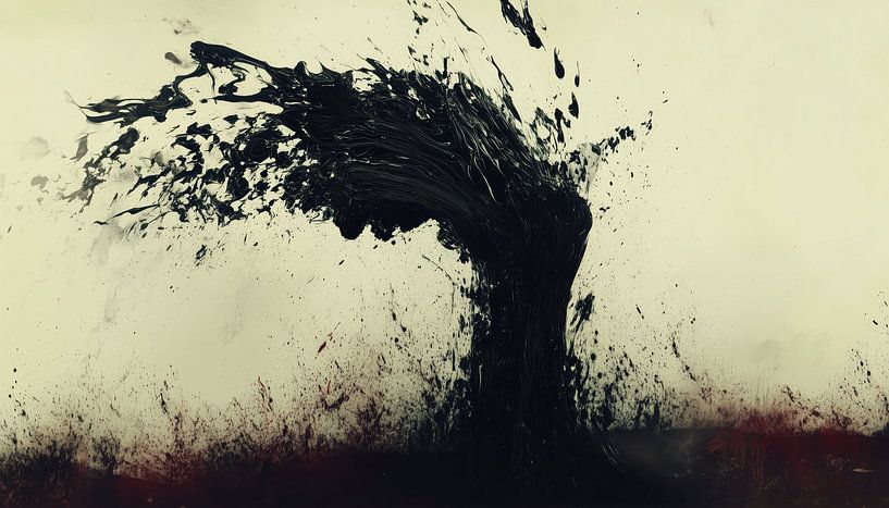 Abstraktes Baumstamm-Panorama von TheXclusive Art