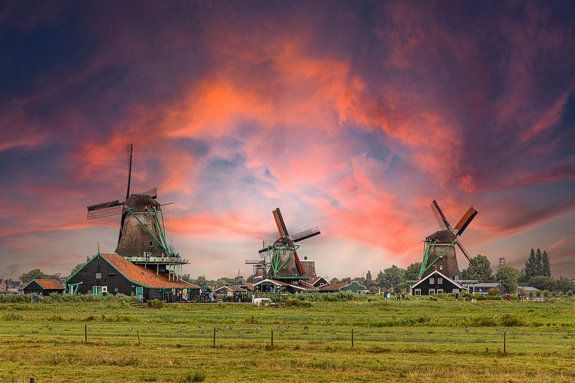 The Zaanse Schans, Netherlands by Gert Hilbink