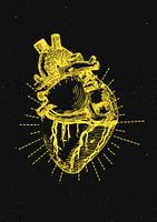 Floating heart in the galaxy