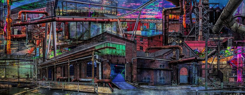 Collage Landschaftspark Duisburg by Dennisart Fotografie