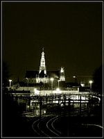 Vue de la gare de Spaarnwoude vers Haarlem (2021 02 04)