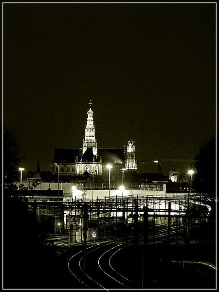 View from Spaarnwoude Station towards Haarlem (2021 02 04) by Eric Oudendijk