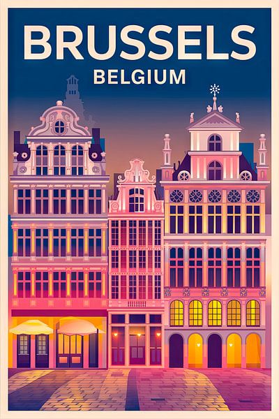 Brussels, Belgien. von Poster Art Shop