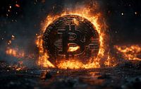 Bitcoin in Flammen