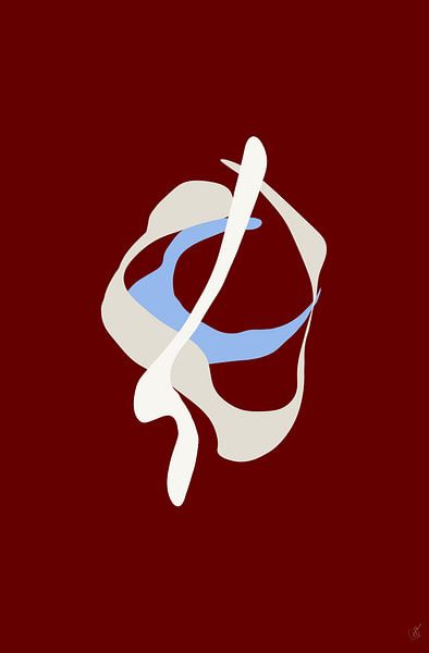 Dart red abstract par Anne-Marie Volfova