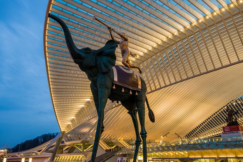 Salvador Dali en Liège Guillemins par Bert Beckers