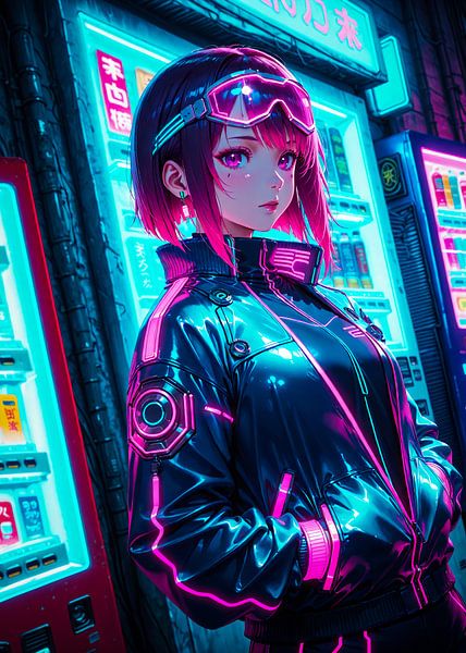 Cyberpunk Style Anime Girl Japan par Ruzerin