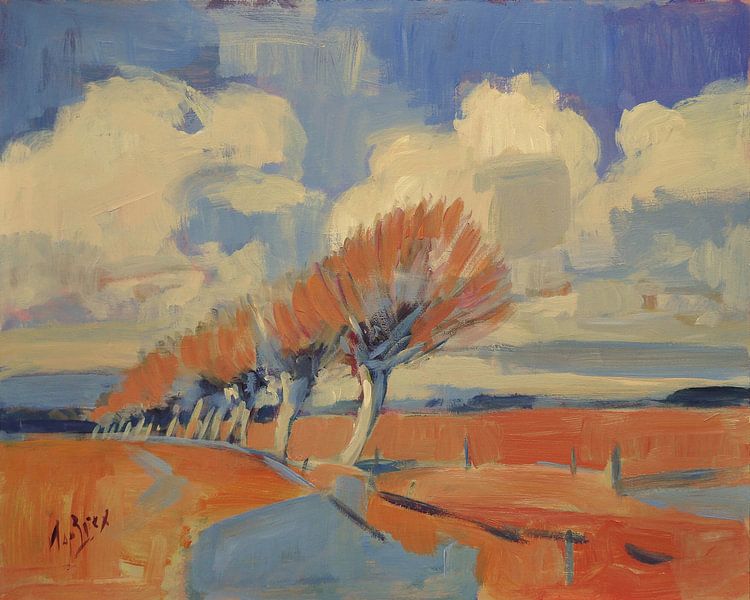 Les saules au matin par Nop Briex