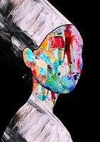 Vrouw Abstract schilderij