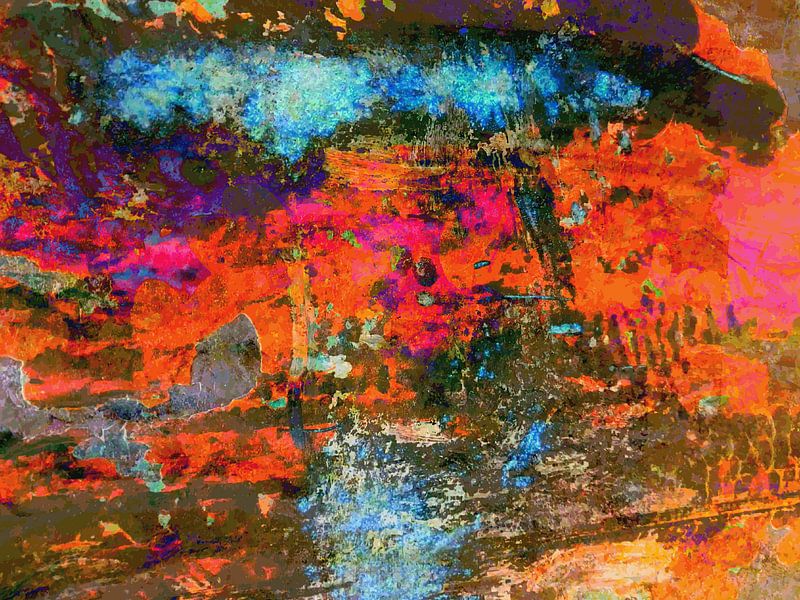 Art numérique moderne et abstrait - Falling In And Out par Art By Dominic