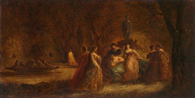 Une fête en forêt, Adolphe Monticelli par Des maîtres magistraux
