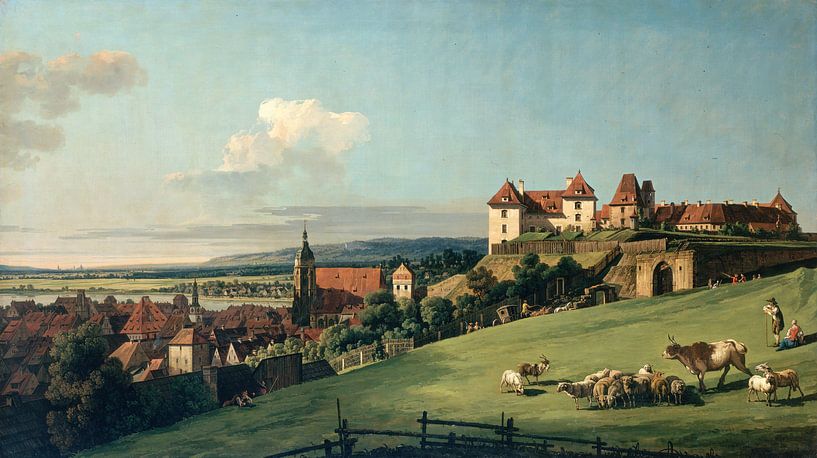 View of Pirna from the Sonnenstein Castle, Bernardo Bellotto by The Masters