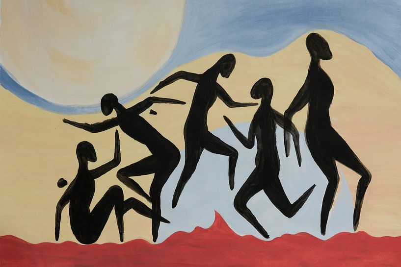 moonshine bleu | peinture abstraite par Vera Zuur