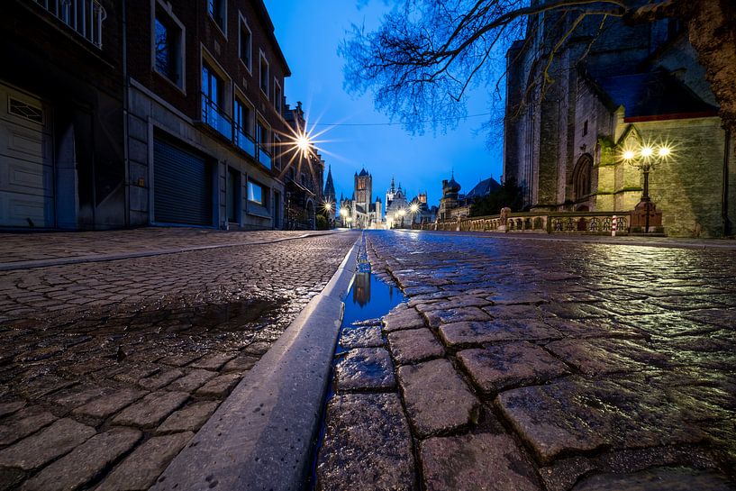 Morgenfotografie von Gent, der Hauptstadt von Ostflandern von Marcel Derweduwen