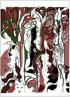 Tree face tree motif