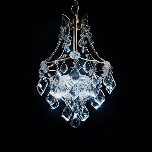 Kronleuchter Diamant Porträt von TheXclusive Art