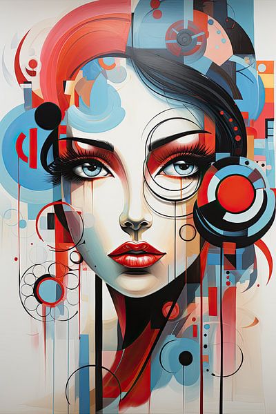 Woman abstract by Bert Nijholt