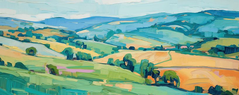 hilly landscape by Artsy