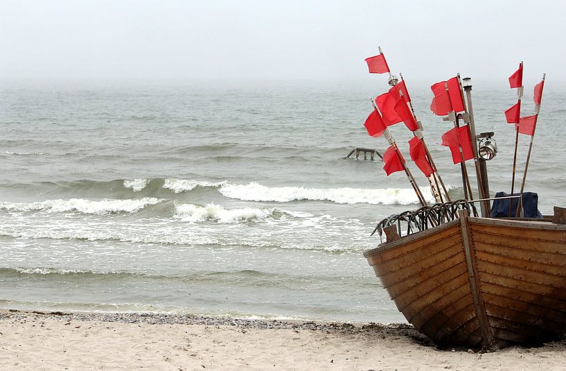 Fischerboot von Heike Hultsch